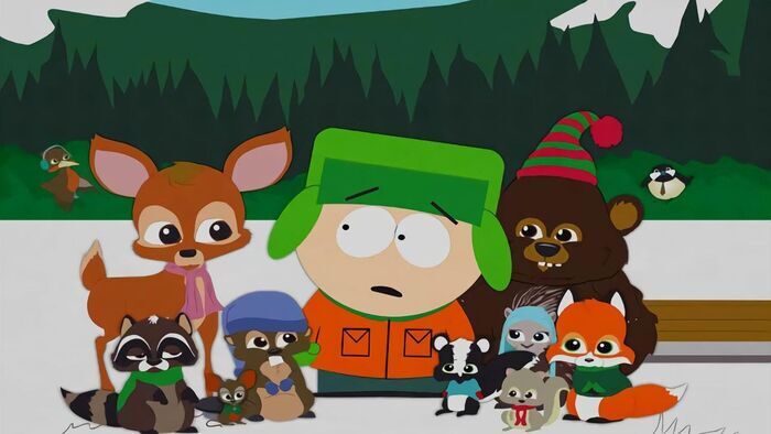 Le Noël des petits animaux dans la forêt
