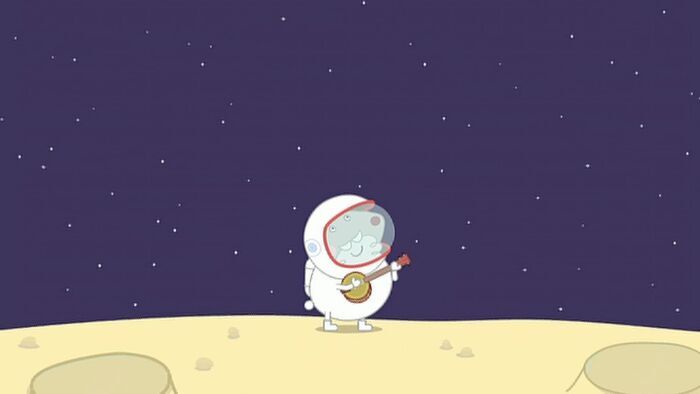 Papy Rabbit dans l'espace