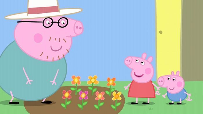 Le jardin de Peppa et George