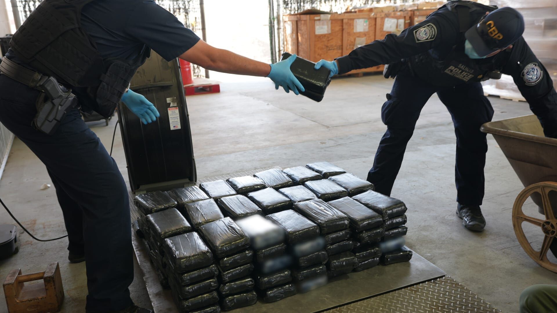 Des rouleaux de cocaïne