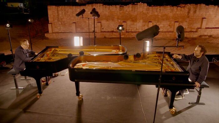 Jean-François Zygel & André Manoukian, concert au Festival les Baux Pianos
