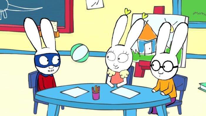 Super lapin à l'école
