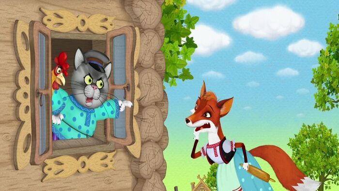 La renarde, le coq et le chat