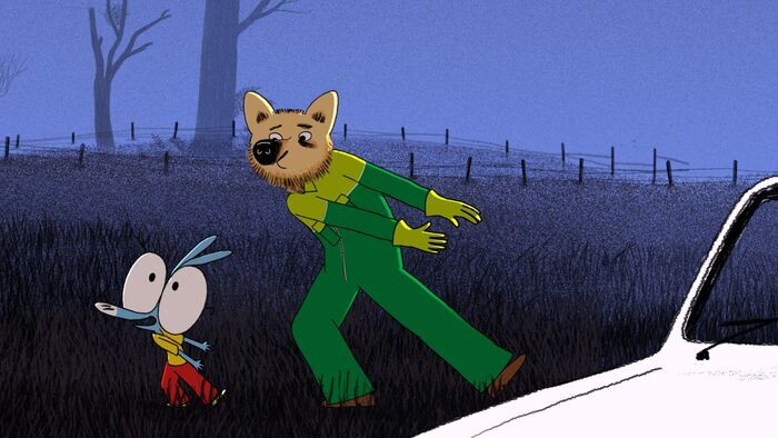 Avec deux doigts