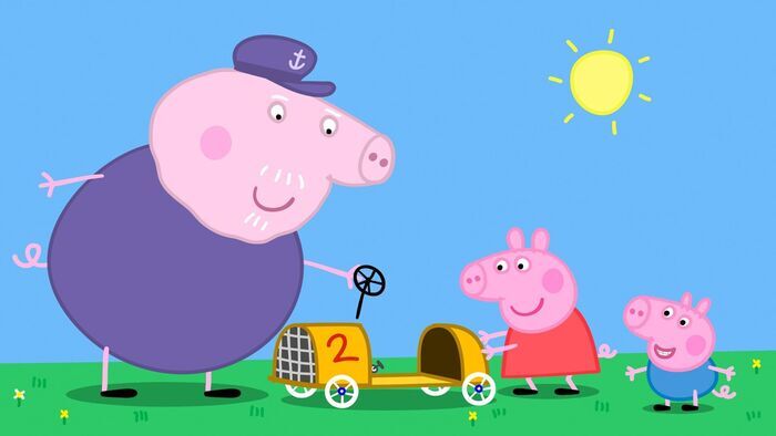 La voiture de course de George