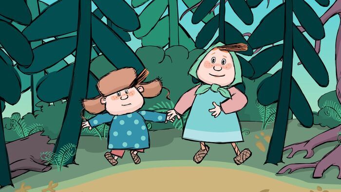 Le four à pain , les oies et le nigaud