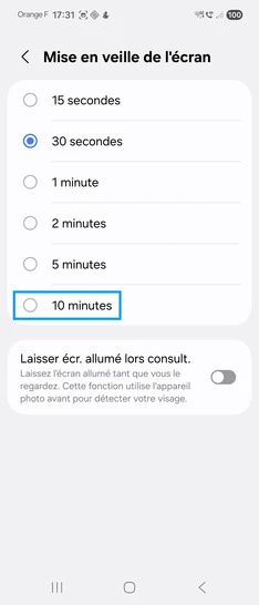 Tutoriel comment verrouiller et dverrouiller automatiquement le mobile sur  votre mobile samsung sous android 16 ? - Assistance mobile - Aide et  contact Orange