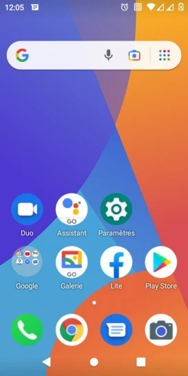 Étape 1 : Balayez l'écran vers le haut pour accéder aux applications.