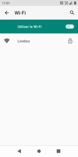 Étape 7 : La connexion Wi-Fi est supprimée.