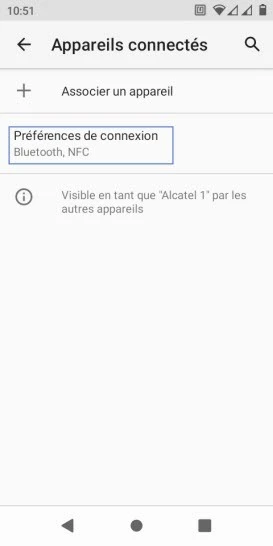 Étape 4 : Sélectionnez Préférences de connexion.