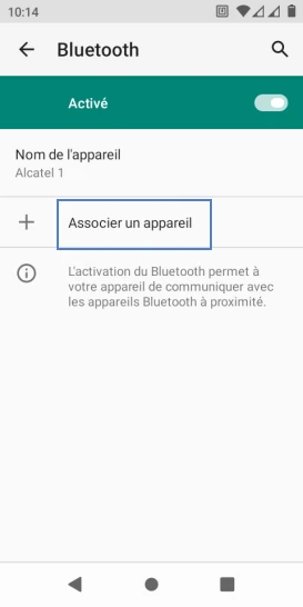 Étape 7 : Sélectionnez Associer un appareil.