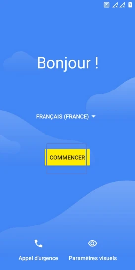 Étape 1 : Cliquez sur Commencer.