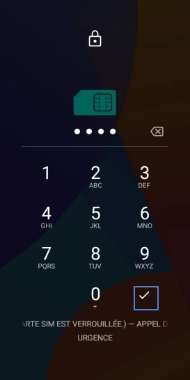 Étape 3 : Validez le code PIN de la carte SIM 2.
