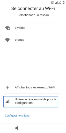 Étape 6 : Vous pourrez vous connecter au réseau Wi-Fi si vous le souhaitez ultérieurement.