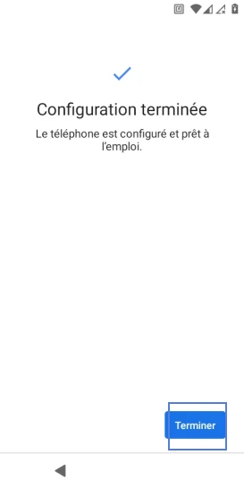 Étape 15 : Cliquez sur Terminer.