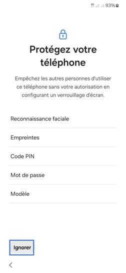 Étape 14 : Ignorez la protection de votre téléphone.