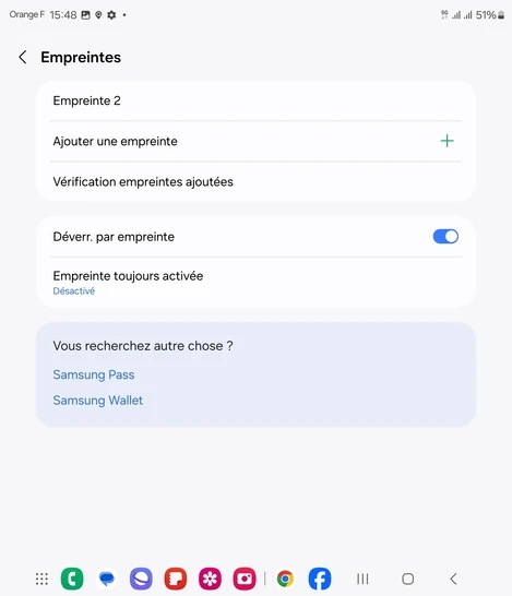 Étape 9 : L'empreinte désignée est supprimée.Vous pouvez revenir sur l'écran d'accueil.Chez Orange, nous sommes là pour vous aider à tirer le meilleur parti de votre smartphone.