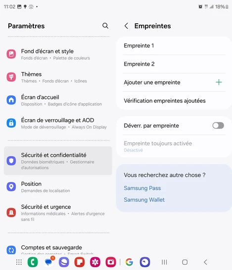 Étape 7 : Le déverrouillage par empreinte digitale est désactivé.Chez Orange, nous sommes là pour vous aider à tirer le meilleur parti de votre smartphone.