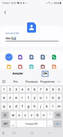 Étape 7 : Renommez et validez avec OK le nouveau nom.