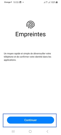 Étape 6 : Poursuivez avec Continuer.