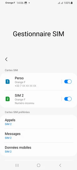 Étape 7 : La carte SIM2 est activée pour les données mobiles.Nous sommes là pour vous assurer une transition fluide et sans souci.