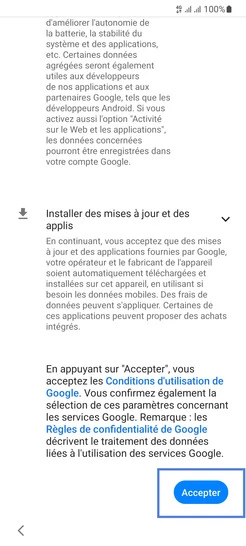 Étape 11 : Terminez avec Accepter.