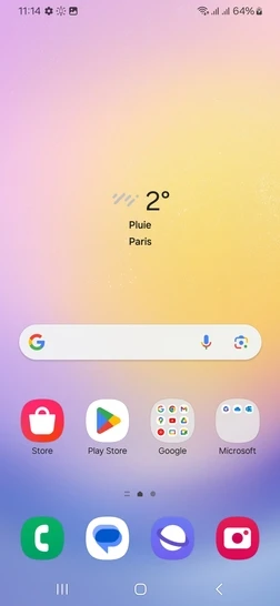 Étape 1 : Balayez l'écran vers le haut pour accéder aux applications.