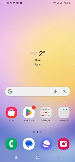 Étape 21 : Le mobile est prêt à l'utilisation.Nous sommes ravis de vous accompagner dans cette nouvelle aventure avec votre Samsung Galaxy A25 5G. Nous sommes là pour vous aider à profiter pleinement de votre expérience mobile