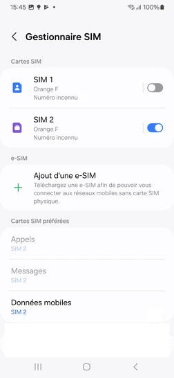 Étape 7 : Votre carte SIM est maintenant désactivée et vous pouvez profiter de votre mobile avec une seule carte active. Si vous avez besoin de réactiver la carte SIM à l'avenir, les mêmes étapes vous permettront de le faire simplement.Chez Orange, nous sommes là pour vous accompagner dans chaque moment de votre vie numérique.