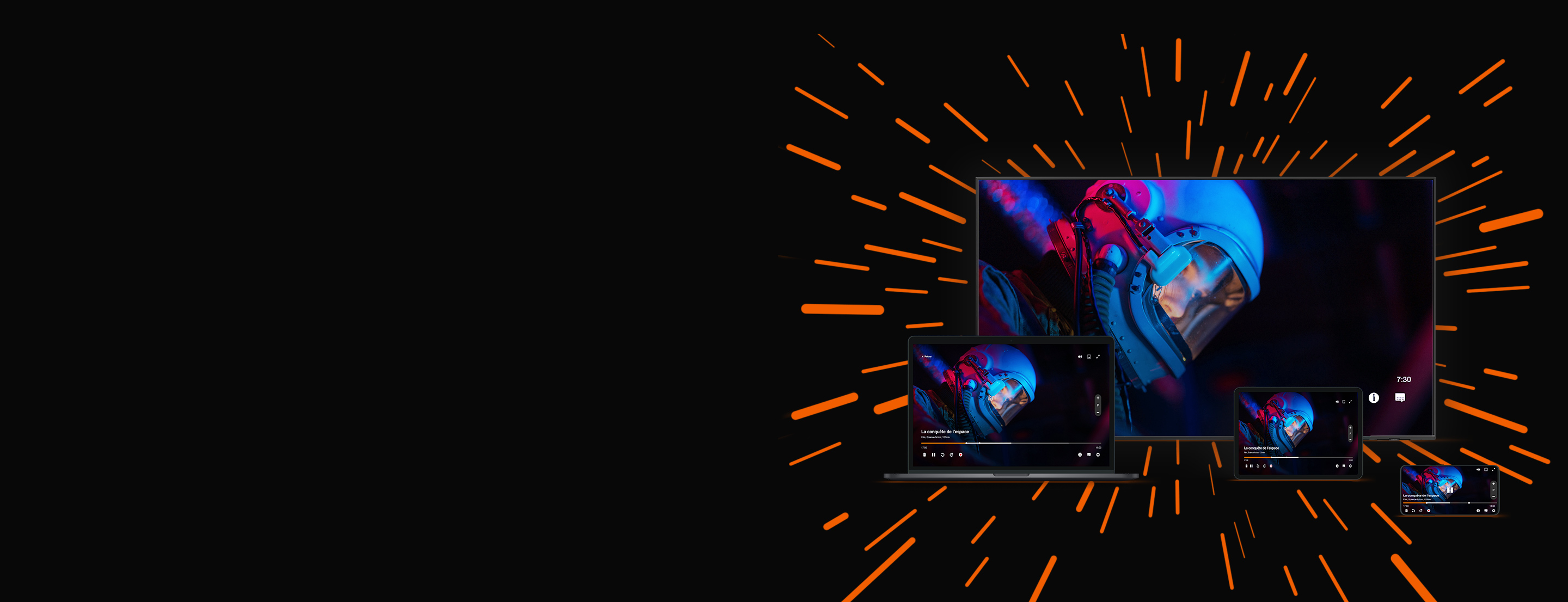 L'application Orange TV sur vos écrans connectés pour regarder tout ce que vous aimez à votre rythme
