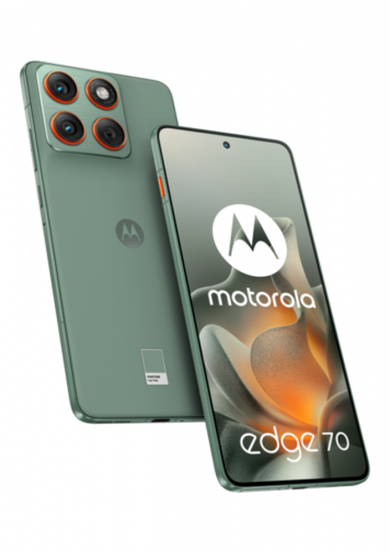 motorola edge 70 Vert 512Go : image de face et dos