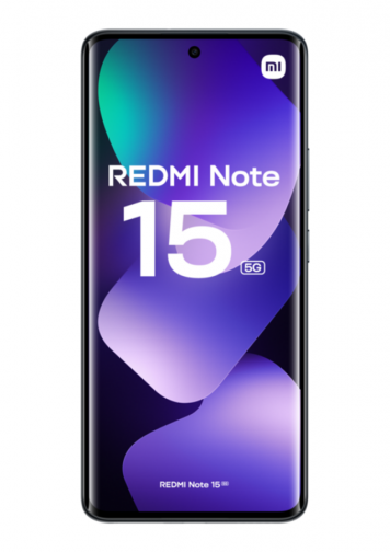 Xiaomi Redmi Note 15 5G Noir 256 Go : image de face
