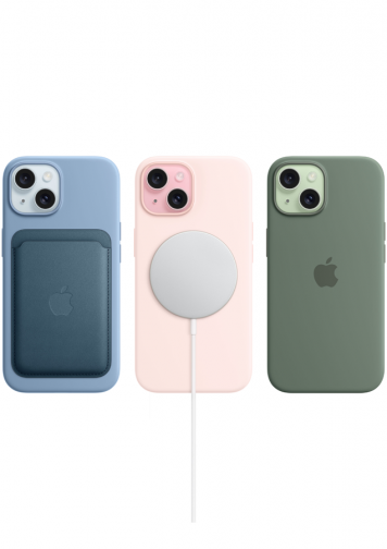 Visuel iPhone 15 de dos avec accessoires