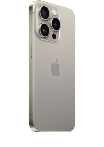 Visuel iPhone 15 pro  titane naturel de dos 