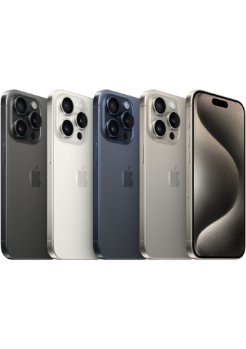 Visuel des 4 iPhone 15 pro 