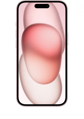 Visuel iphone 15 rose de face