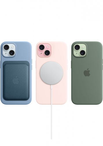 Visuel iphone 15 rose de dos 