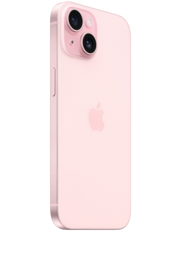 Visuel iphone 15 rose de dos