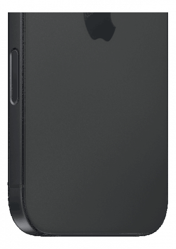 Visuel iPhone 16 Noir zoom dos