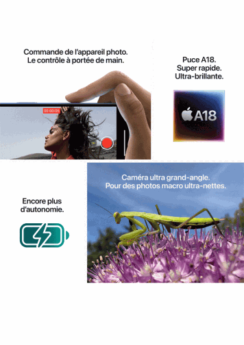Visuel iPhone 16 spécificités