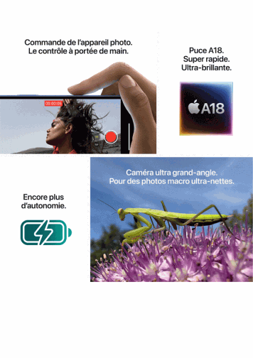 Visuel iPhone 16 Plus spécificités