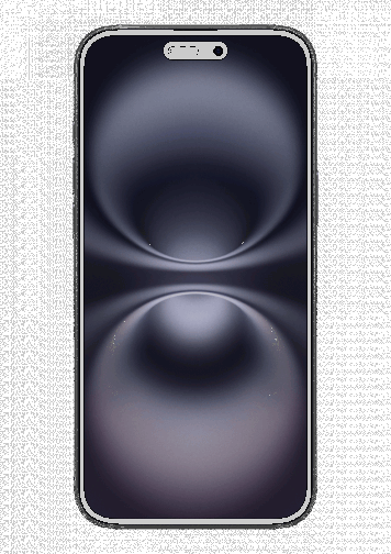 Visuel iPhone 16 Plus Noir de face