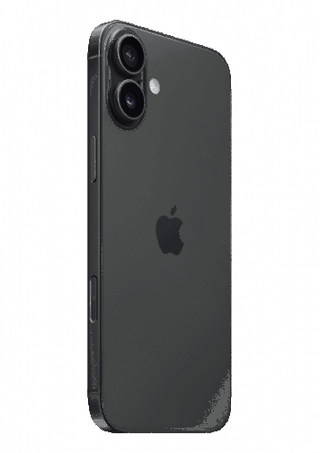 Visuel iPhone 16 Plus Noir 3/4 dos