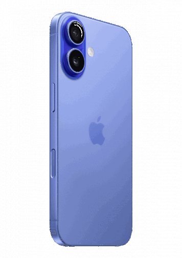 Visuel iPhone 16 Outremer 3/4 dos