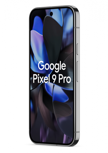 Google Pixel 9 Pro noir obsidienne 3/4 face