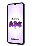 Visuel Galaxy A34 3/4 Face Gauche