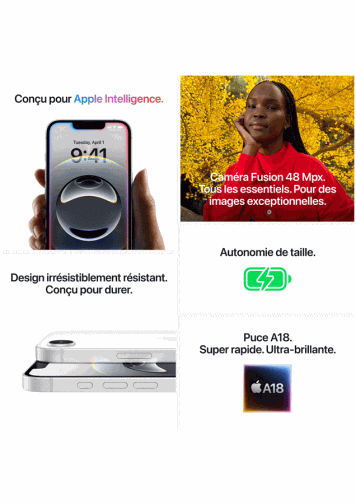 Apple iPhone 16e Noir 128 Go