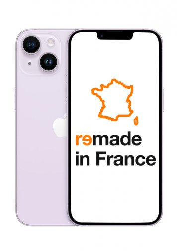 iPhone 14 Violet 128Go Reconditionné Très Bon Etat Remade in France