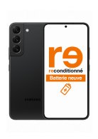 Samsung Galaxy S22 5G Noir 128Go Reconditionné Très Bon état Batterie Neuve