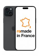 iPhone 15 Plus Noir 128Go Reconditionné Très Bon Etat Remade in France